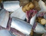 サンマとゴボウの甘辛煮作り方1写真