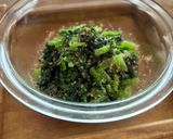 お弁当☆小松菜 × 塩昆布♪♪作り方4写真