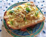キャベツ×ツナのバジルカレートースト作り方5写真