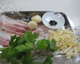 ベーコンとチーズのガレット風　簡単～作り方1写真