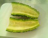 冷やしてさっぱり☆ゴーヤの梅おかかあえ作り方1写真