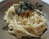とろ～り濃厚♪明太カルボ風うどん♪作り方2写真