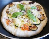 お一人様魚グリルで焼くモチモチPizza作り方6写真