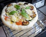 お一人様魚グリルで焼くモチモチPizza作り方8写真