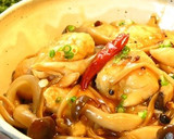 ■鶏ささみときのこのピリ辛バター炒め煮■作り方8写真