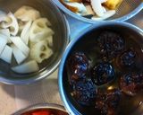 お野菜と鶏煮物作り方1写真