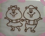 誕生日のキャラケーキくまたん作り方1写真