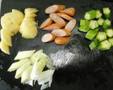 ポテトの甘辛味噌炒め*とろーりチーズのせ作り方1写真