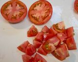 トマトとバジルの冷製パスタ。作り方4写真