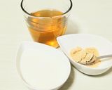 麦茶に牛乳と砂糖作り方1写真