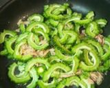 簡単☆ゴーヤとツナのにんにく醤油パスタ作り方2写真