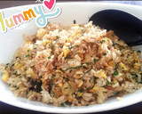 *夏にさっぱり茗荷と大葉の和風炒飯*作り方4写真