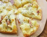 ポテトのバター醤油＆マヨタマ♡ピザ作り方6写真