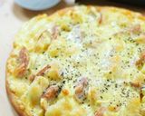 ポテトのバター醤油＆マヨタマ♡ピザ作り方7写真