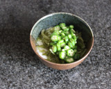 ☆オクラと茎わかめのさっぱりトロロ和え☆作り方6写真