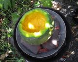 ノブヒェン窯でまるごとかぼちゃグラタン作り方6写真