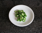 ☆オクラと茎わかめのさっぱりトロロ和え☆作り方5写真