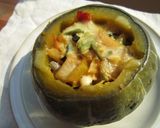 ノブヒェン窯でまるごとかぼちゃグラタン作り方8写真