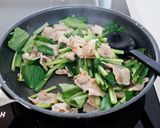 【豚バラ厚揚げと小松菜のコクうま中華あんかけ】作り方4写真
