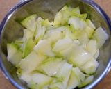 ズッキーニのごま甘酢和え作り方1写真