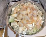 白菜・海老・キノコのかき玉中華スープ作り方2写真