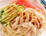 焼肉のたれで♪バンバンジー風冷やしうどん作り方5写真