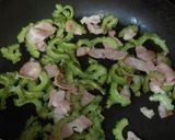 簡単！ゴーヤとベーコンの卵焼き作り方1写真