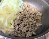 ワンパン☆キャベツの豚肉そぼろあん作り方5写真