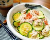 ＊簡単ズッキーニと鶏ささみの梅サラダ＊作り方6写真