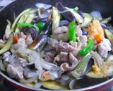 ナスと豚肉の味噌糀炒め作り方3写真