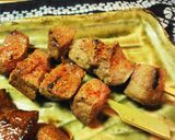 フラパンで＊豚レバーの串焼き（タレ）作り方7写真