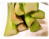ルバーブジャム（緑茎タイプ）作り方1写真