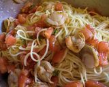冷製パスタ　トマトとホタテのスパゲティ作り方10写真