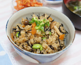 焼肉のタレでひじきの炊き込みご飯作り方7写真