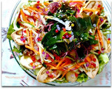 千切り野菜と海藻の蒸し茄子巻き巻きサラダ作り方8写真