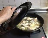 鶏とエシャレットの生クリームスープ仕立て作り方4写真
