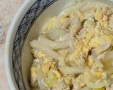 簡単★昼食！親子丼風焼きうどん作り方4写真