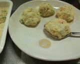 豆腐MIX♪カリっと！ぷりぷり海鮮だんご作り方8写真