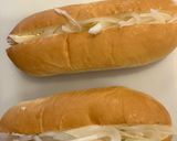 玉ねぎinホットドッグ！作り方1写真