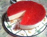 雛祭りにも♪苺マーブルなレアチーズケーキ作り方14写真