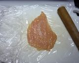 ささみのうずら卵巻き揚げ作り方1写真