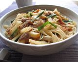 ナンプラーで豚キムチそうめんチャンプルー作り方7写真