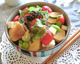 夏を乗り切れ❢卵焼き＆トマトの冷やし丼　作り方5写真