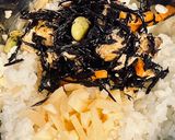 余り物救済！ひじきの美味しい混ぜご飯作り方1写真