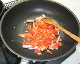 トマトと茄子とベーコンパスタ作り方4写真