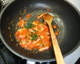 トマトと茄子とベーコンパスタ作り方5写真