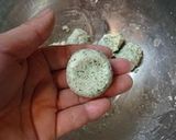 とうふ入りよもぎ団子作り方5写真