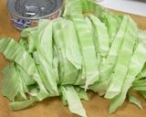 キャベツとシーチキンのスパイシー炒め作り方1写真