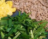 ニラと卵と豚ひき肉の春雨炒め作り方3写真