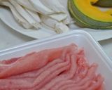 カボチャとキノコの豚肉巻き作り方1写真